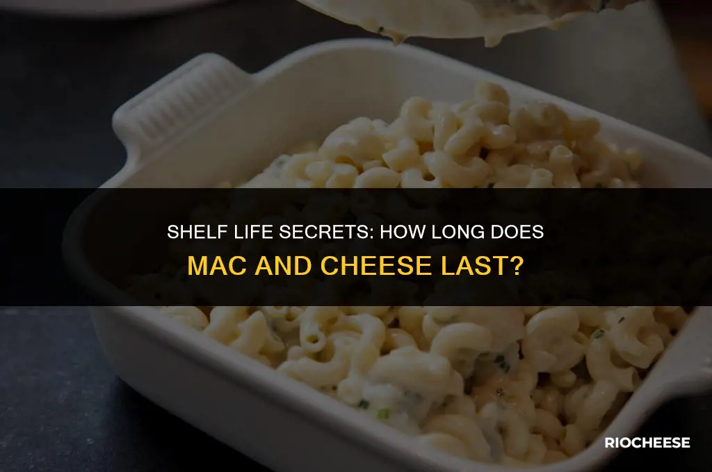 how long does mac and cheese last in the box