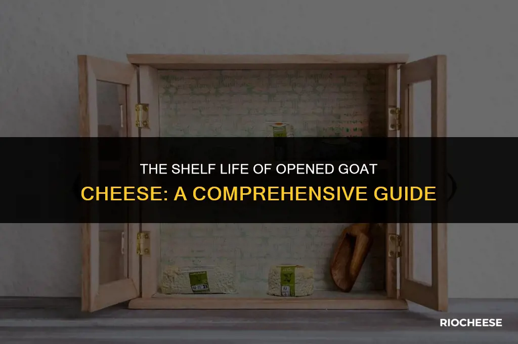 how long does opened goat cheese last