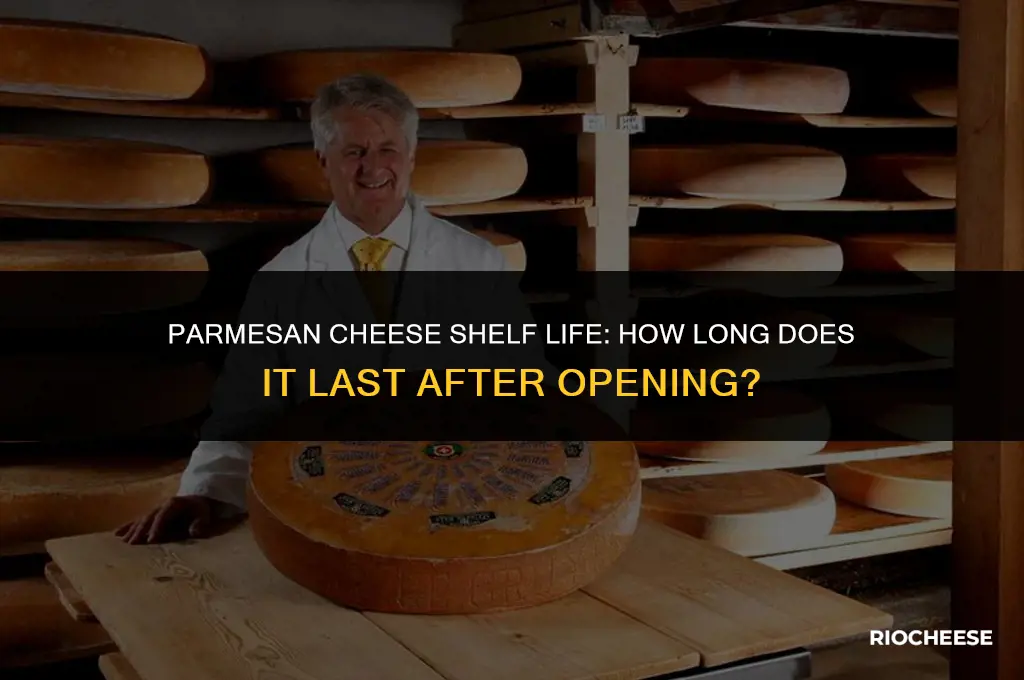 how long does parmesan cheese last after opening