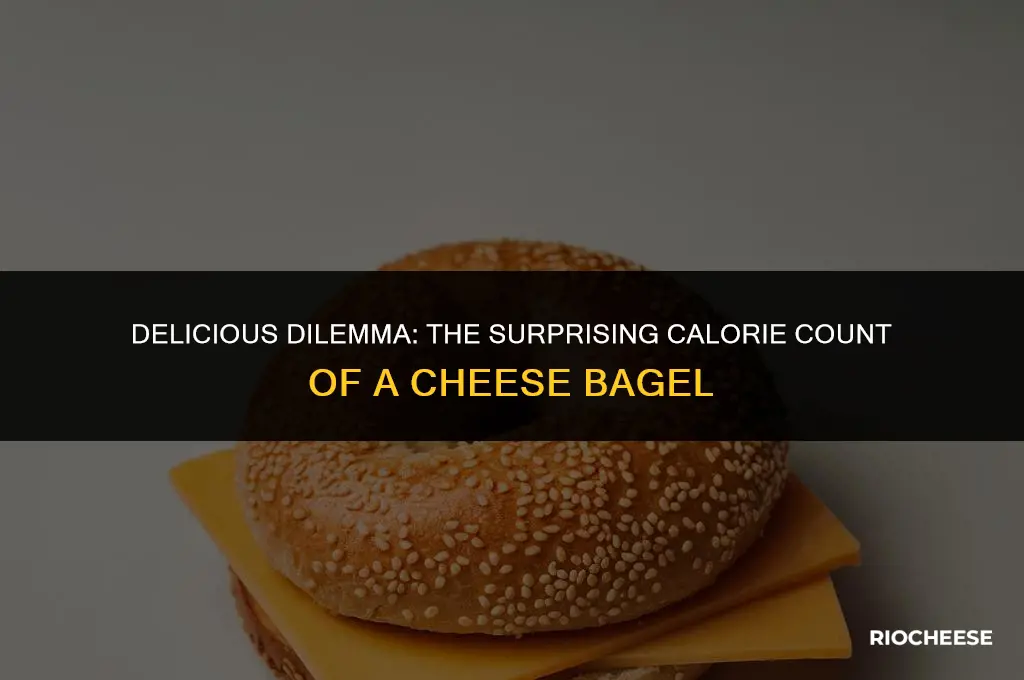 how many calories are in a cheese bagel