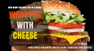 Unveiling the Caloric Mystery: Double Whopper with Cheese Edition