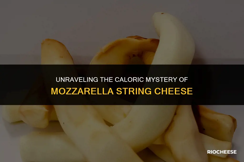 how many calories are in a mozzarella string cheese