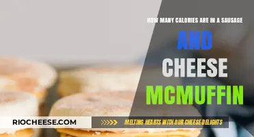 Savoring Breakfast: The Caloric Delight of Sausage and Cheese McMuffin