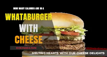 Unveiling the Caloric Mystery: Whataburger with Cheese Edition