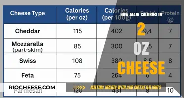 Calorie Count: Unveiling the Nutritional Facts of 2 Oz Cheese