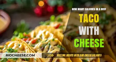 Savoring Flavor: The Caloric Delight of a Cheesy Beef Taco