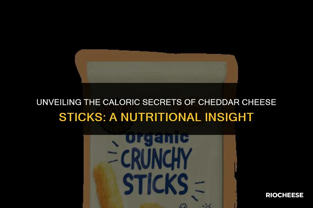 how many calories in a cheddar cheese stick