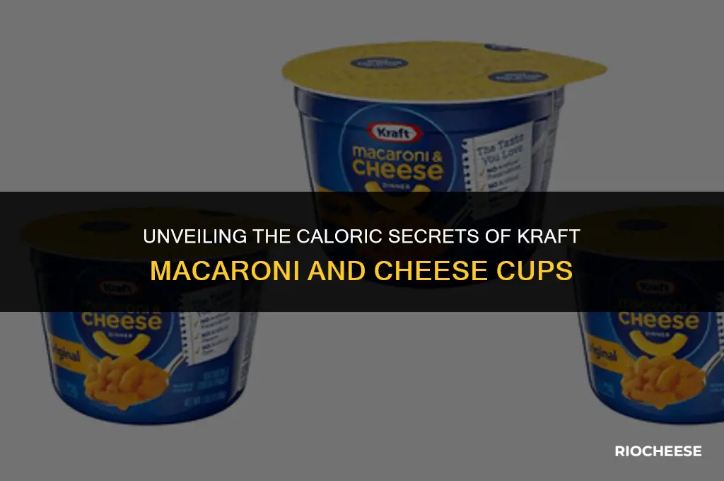 how many calories in a kraft macaroni and cheese cup