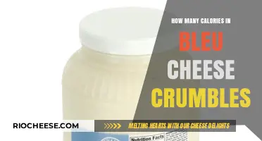 Deciphering the Caloric Content of Bleu Cheese Crumbles: A Nutritional Insight