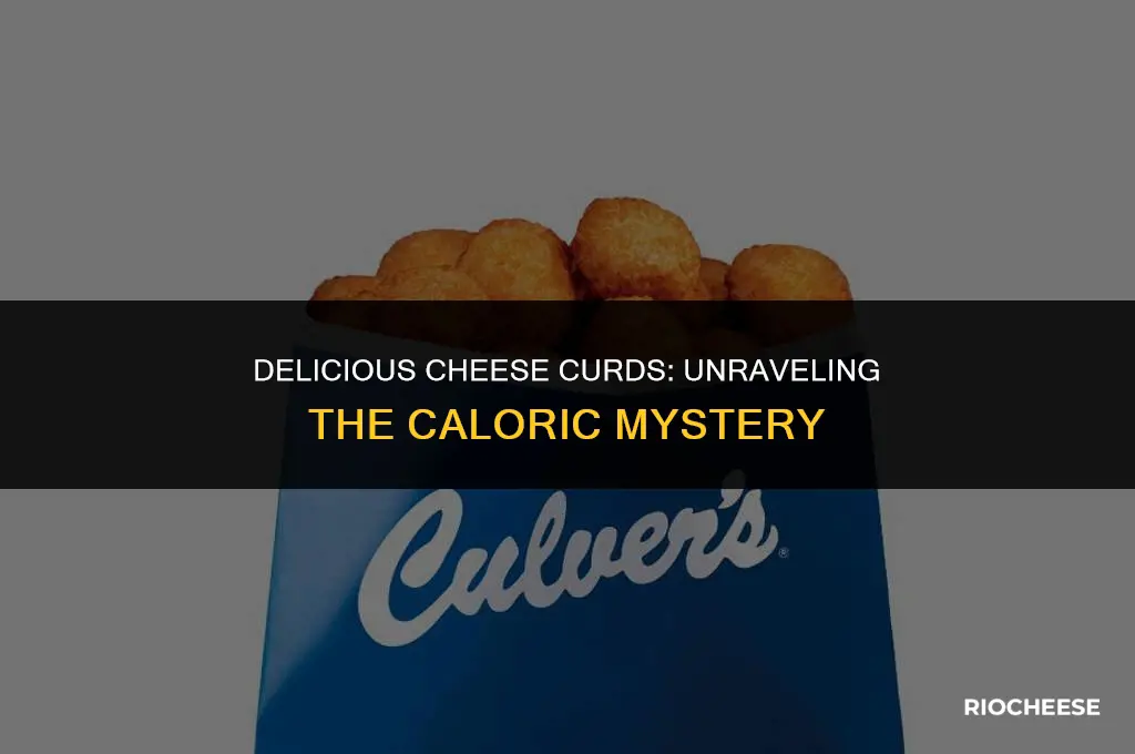 how many calories in cheese curds