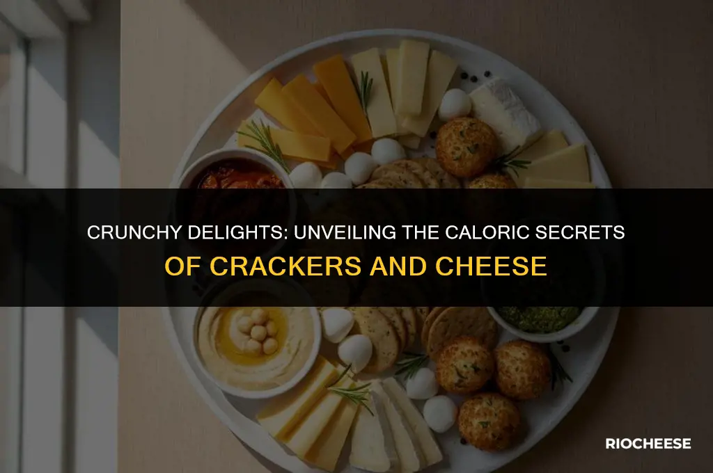 how many calories in crackers and cheese