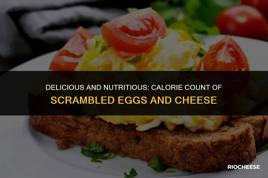 how many calories in scrambled eggs and cheese