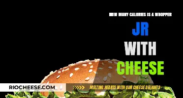 Unveiling the Caloric Mystery: Whopper Jr. with Cheese Edition