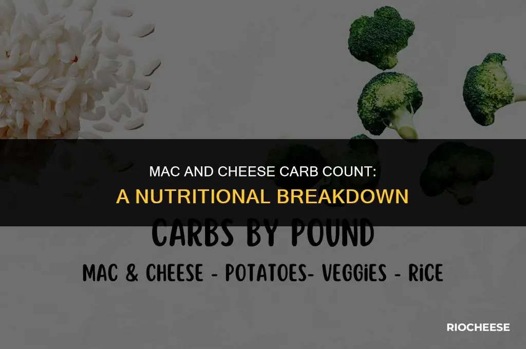how many carbohydrates in macaroni and cheese