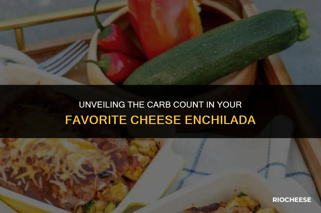 how many carbs are in a cheese enchilada