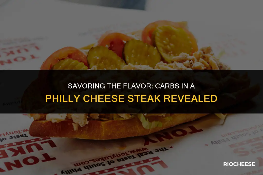 how many carbs are in a philly cheese steak