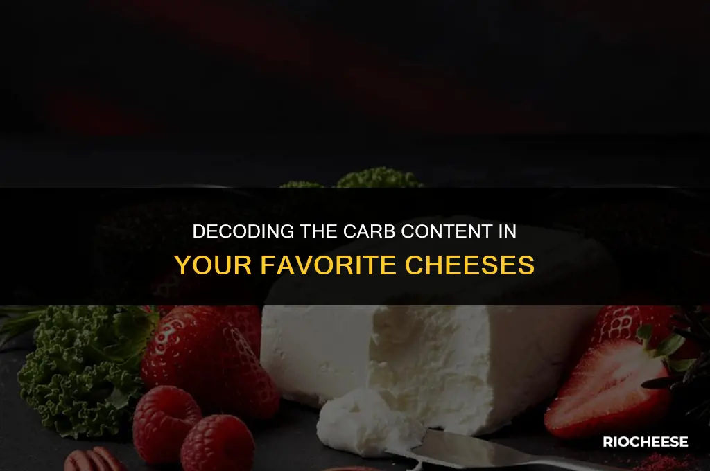 how many carbs cheese