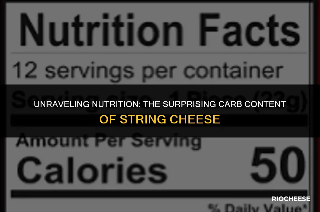 how many carbs in a piece of string cheese