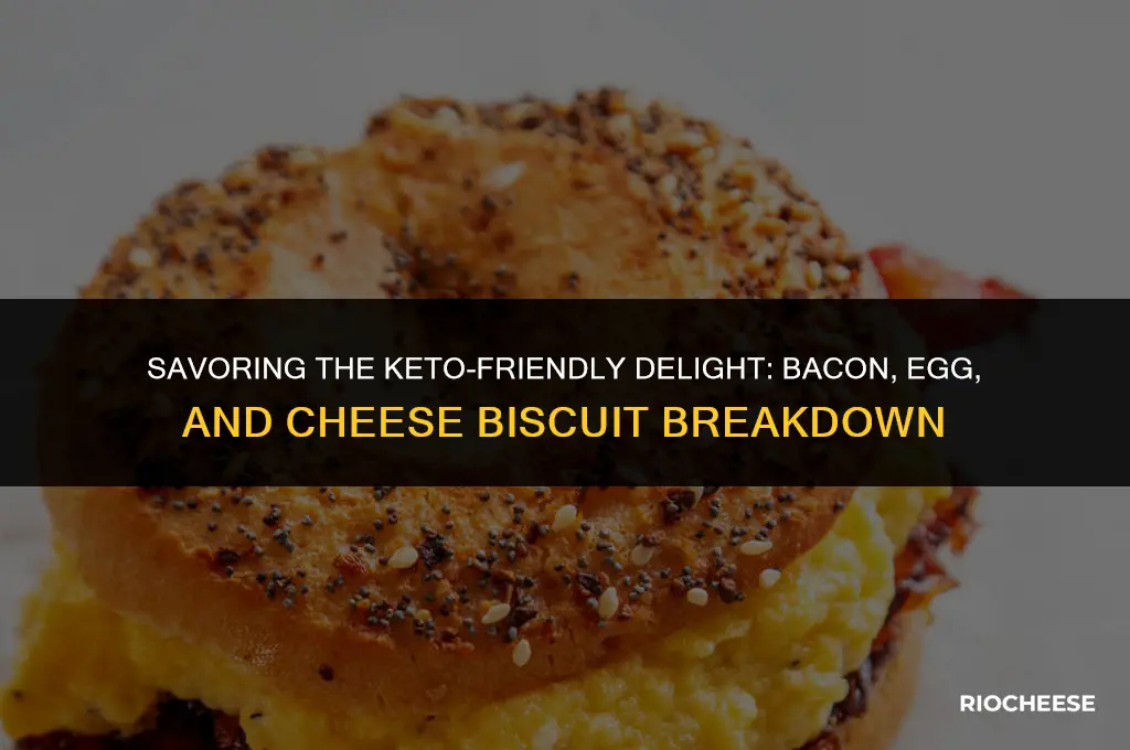 how many carbs in bacon egg and cheese biscuit