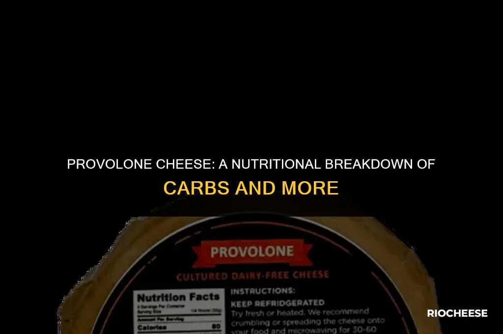 how many carbs in provolone cheese