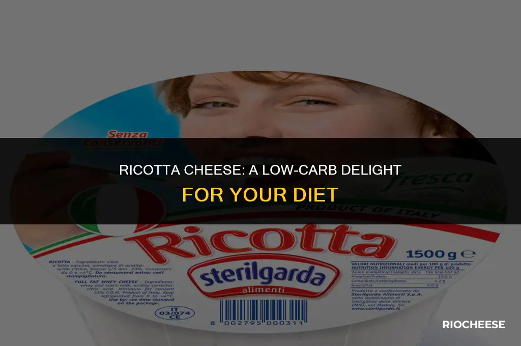 how many carbs in ricotta cheese