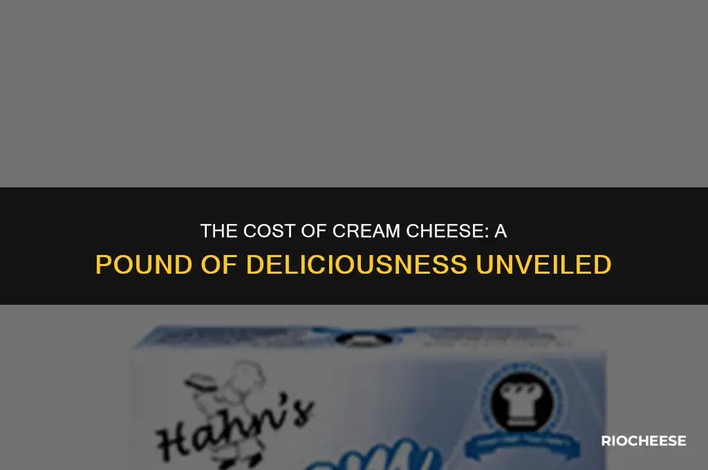 how much is 1 lb of cream cheese