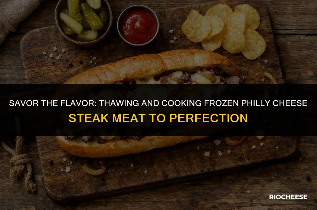 how to cook frozen philly cheese steak meat