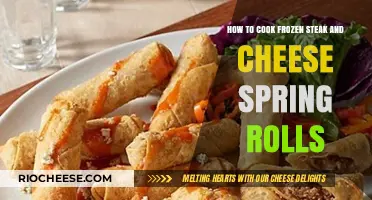 Delicious Frozen Steak and Cheese Spring Rolls Recipe