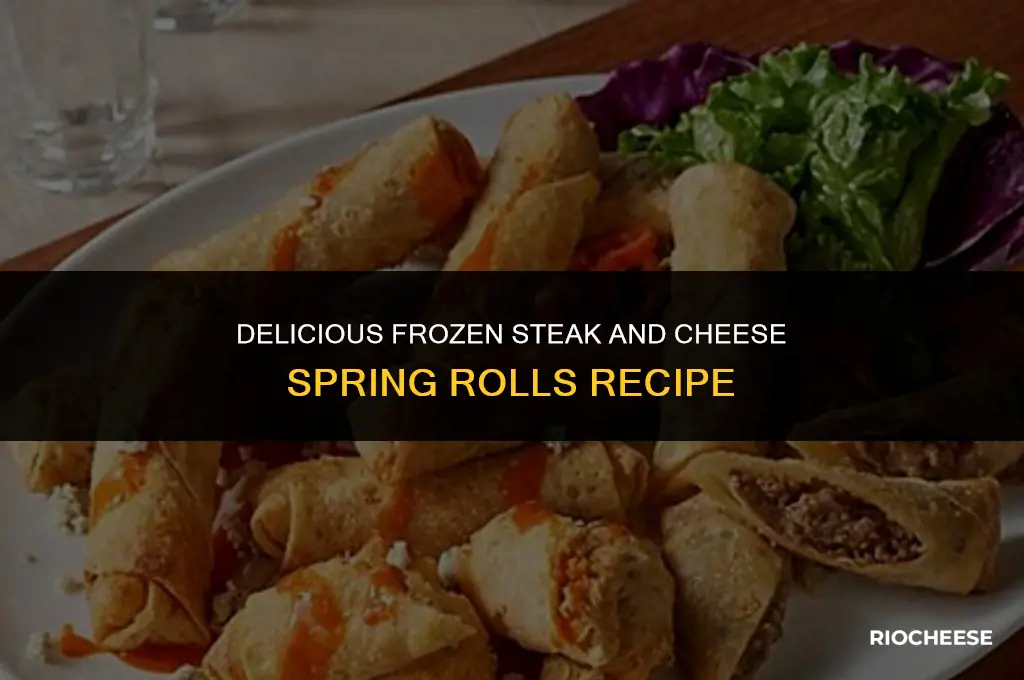 how to cook frozen steak and cheese spring rolls