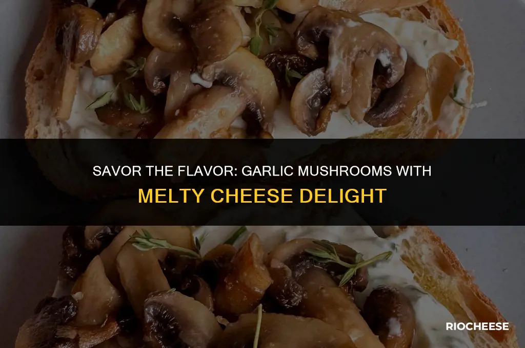 how to cook garlic mushrooms with cheese