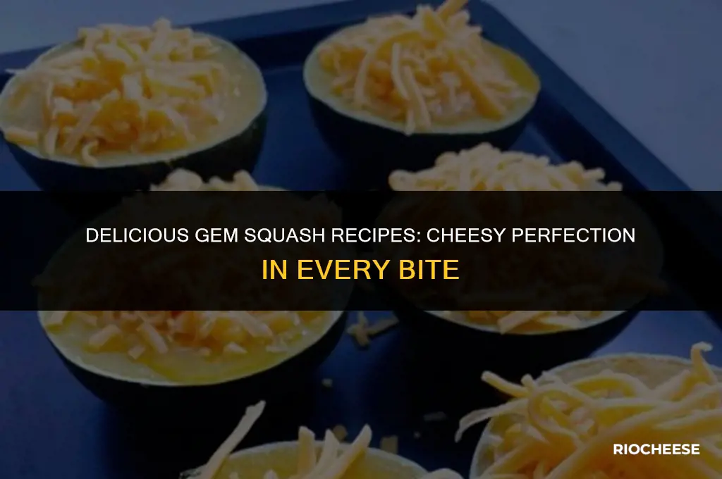 how to cook gem squash with cheese
