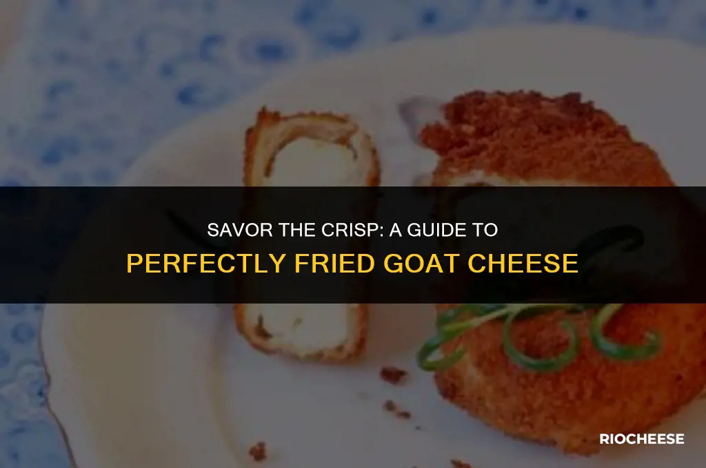 how to cook goats cheese fried