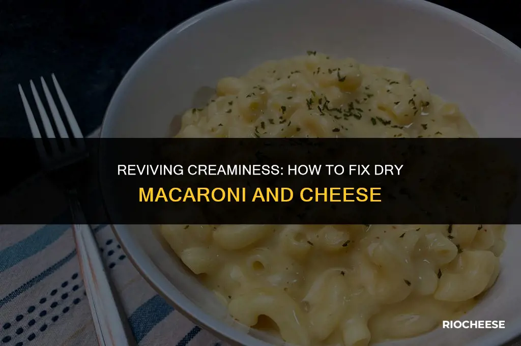 how to fix dry macaroni and cheese