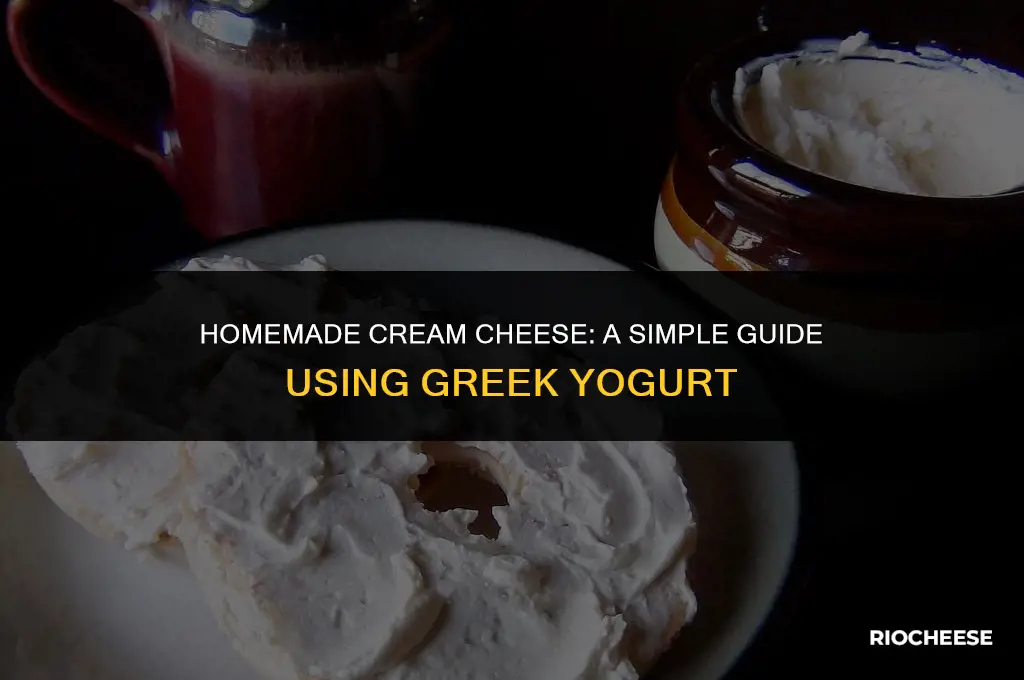 how to make cream cheese from greek yogurt