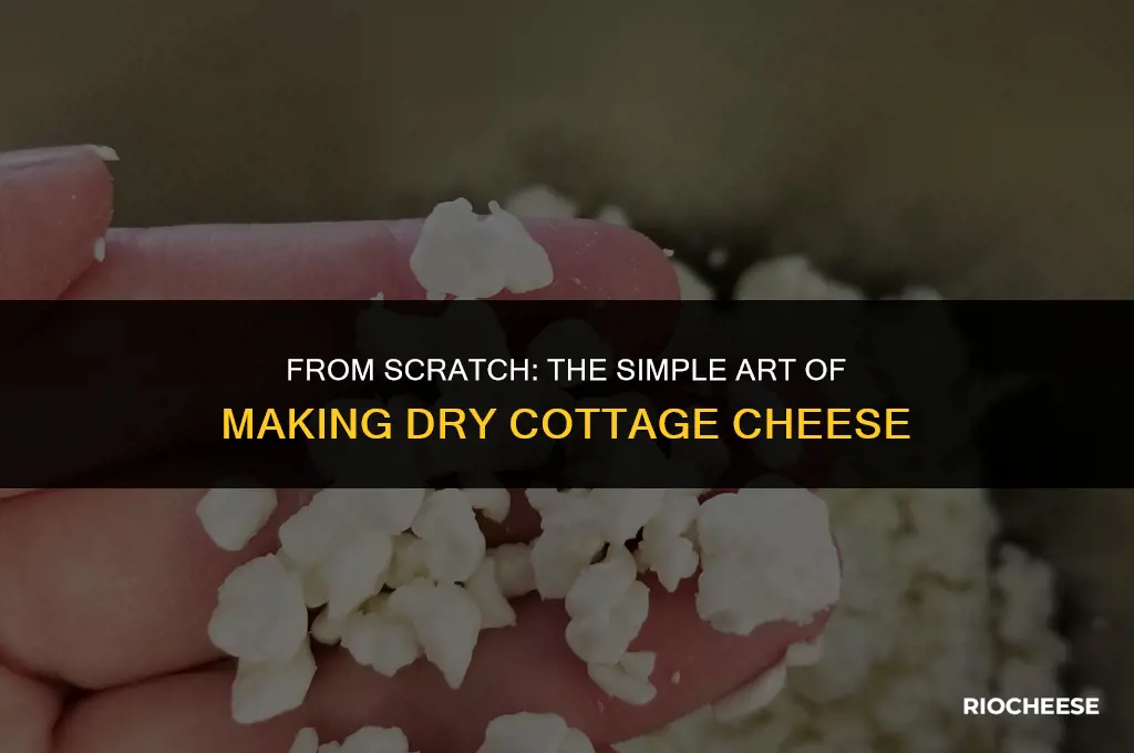 how to make dry cottage cheese