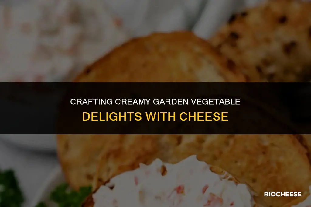 how to make garden vegetable cream cheese
