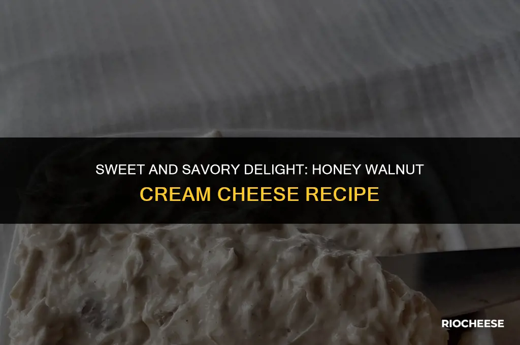 how to make honey walnut cream cheese