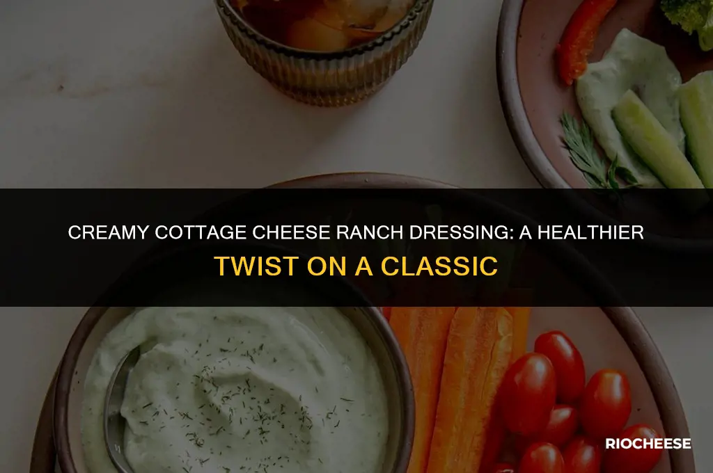 how to make ranch dressing with cottage cheese