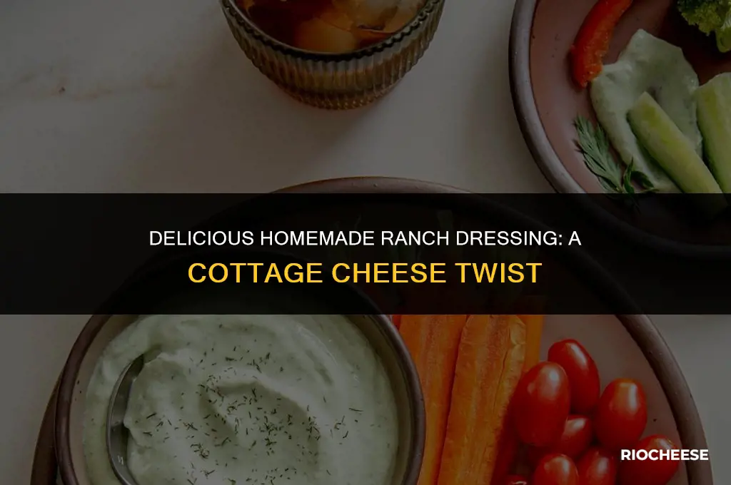 how to make ranch with cottage cheese