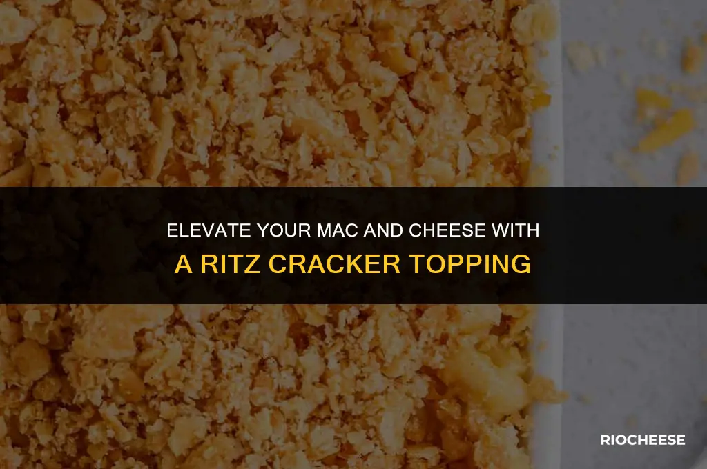 how to make ritz cracker topping for mac and cheese