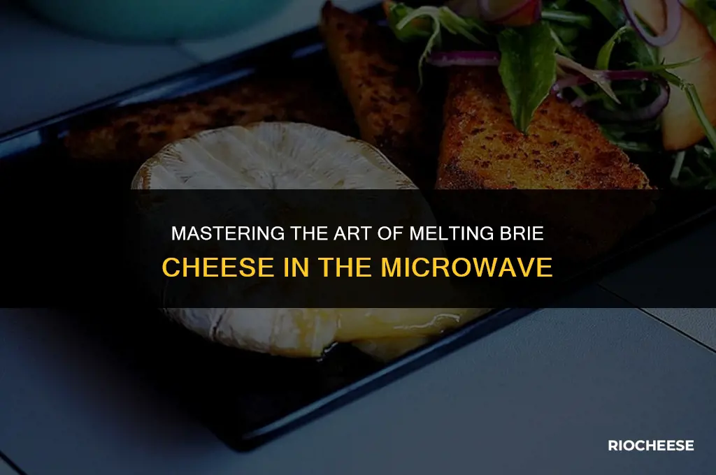 how to melt brie cheese in microwave
