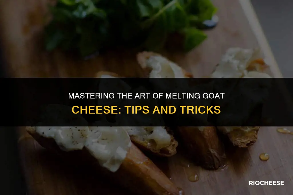 how to melt goat cheese