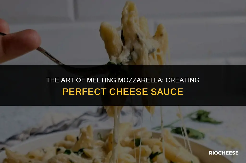 how to melt mozzarella cheese into sauce