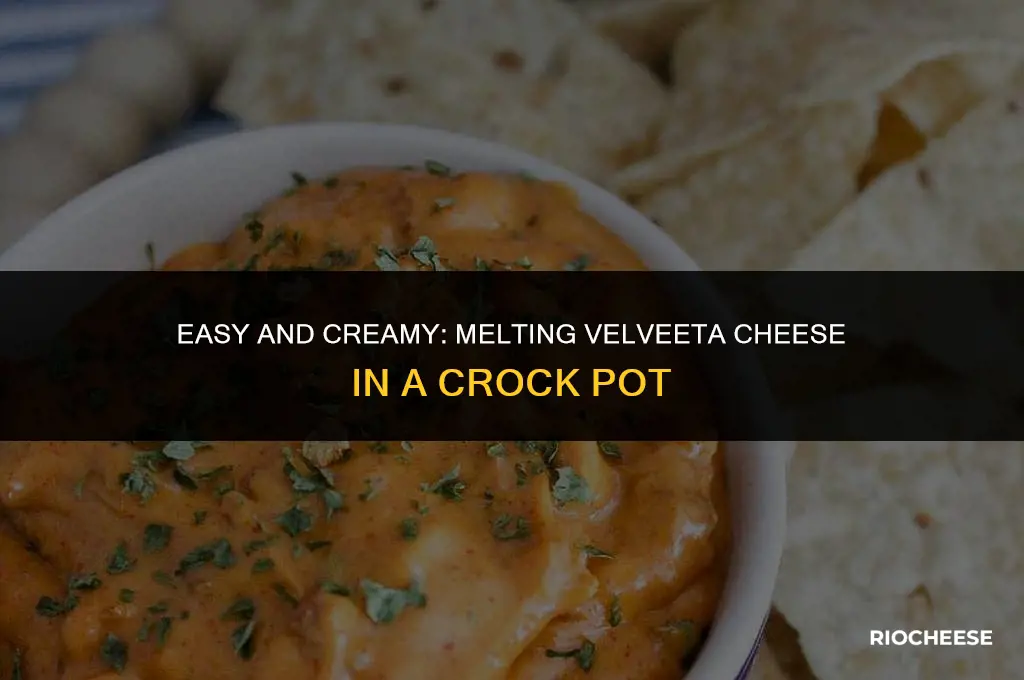 how to melt velveeta cheese in a crock pot