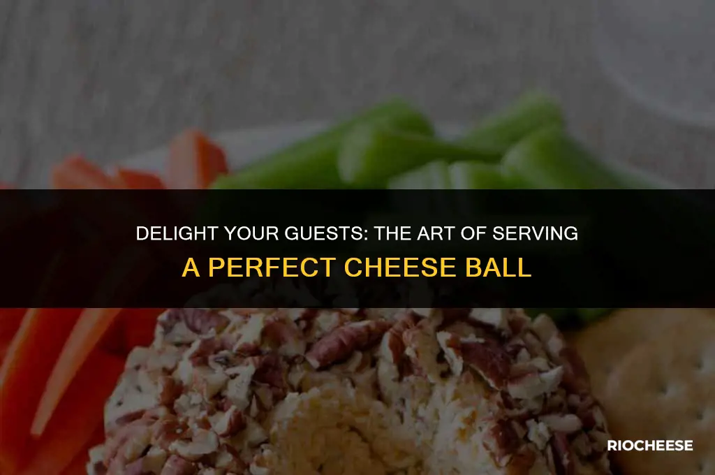 how to serve a cheese ball