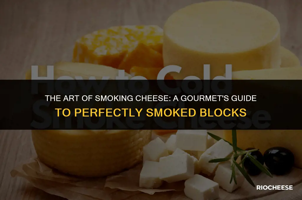 how to smoke a block of cheese