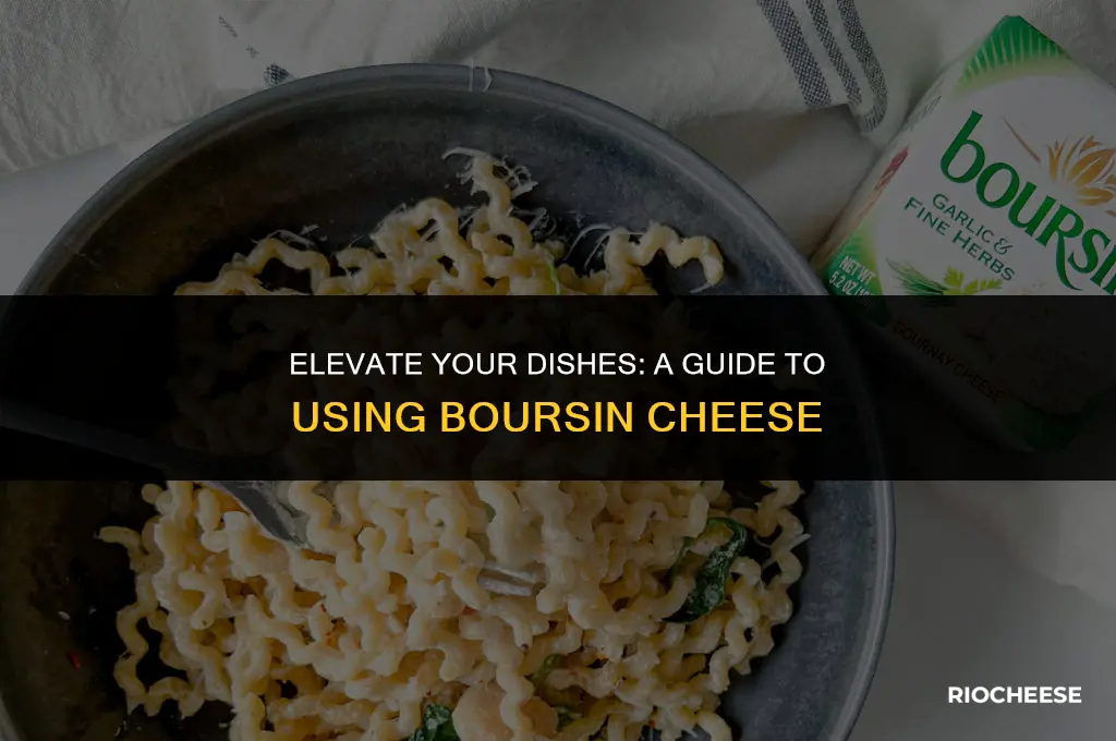 how to use boursin cheese