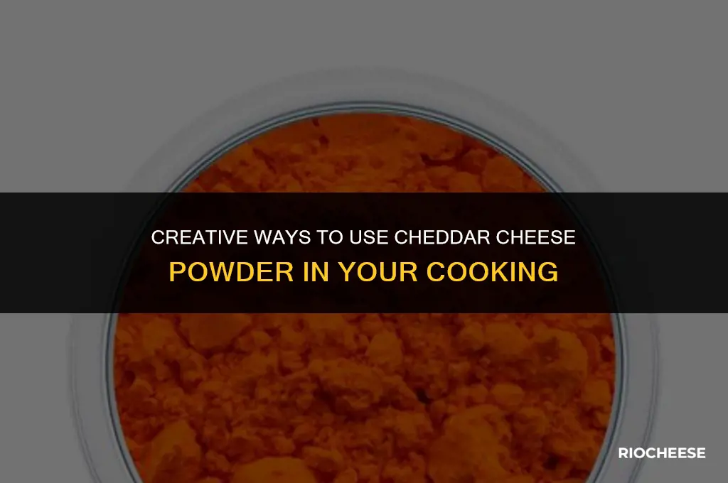 how to use cheddar cheese powder