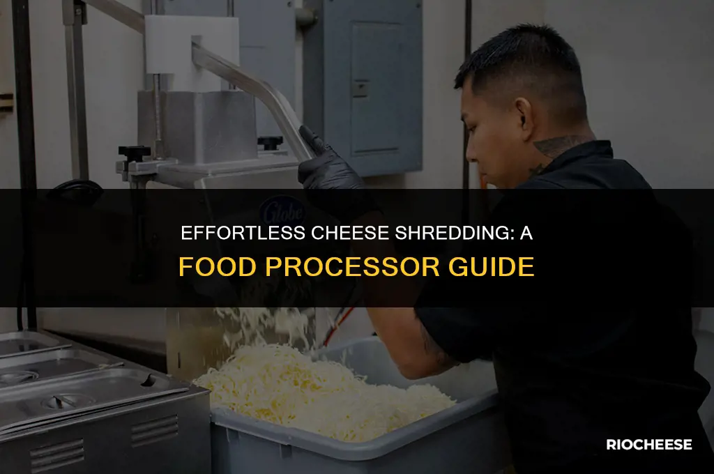 how to use food processor to shred cheese