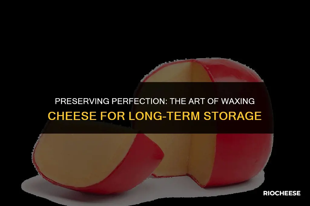 how to wax cheese for long term storage